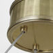 Chapman & Myers Iterna LED 40 inch Antique-Burnished Brass Ring Chandelier Ceiling Light