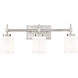 Cadoc 3 Light 23.5 inch Brushed Nickel Bath Vanity Light Wall Light