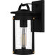 Clifton 1 Light 12 inch Earth Black Outdoor Wall Lantern