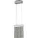 Edgmont LED 8 inch Silver with Polished Chrome and Clear Mini Pendant Ceiling Light