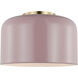 Malone 1 Light 10.75 inch Rose Ceiling Flush Mount Ceiling Light