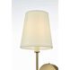 Mel 1 Light 5.5 inch Satin Gold Bath Sconce Wall Light