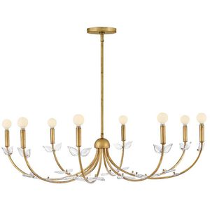 Aliso 8 Light 42 inch Distressed Brass Chandelier Ceiling Light
