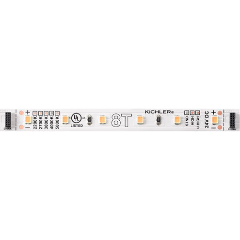 8T Tape Light LED White Material (Not Painted) 4000K 4 inch 24V LED Dry Tape