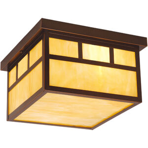 Mission 2 Light 12 inch Burnished Bronze Outdoor Ceiling