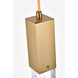 Weston 5 Light 16 inch Satin Gold Pendant Ceiling Light