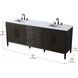 Blakely 84 X 34 inch Chocolate Oak Bathroom Vanity Cabinet