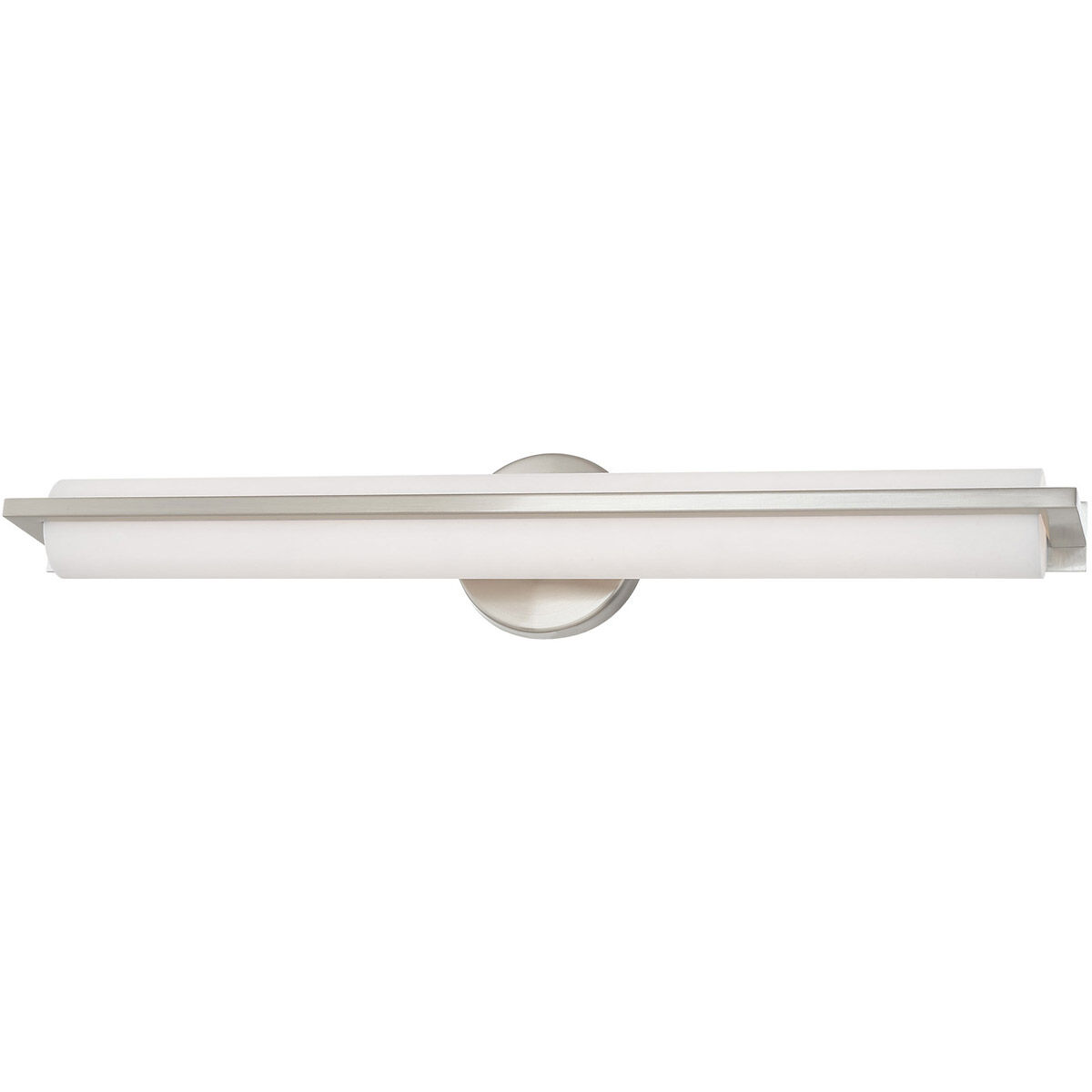 Visby LED 4 inch Brushed Nickel ADA Bath Vanity Wall Light