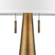 Muse 34 inch 100.00 watt Hand Painted Antique Gold Table Lamp Portable Light