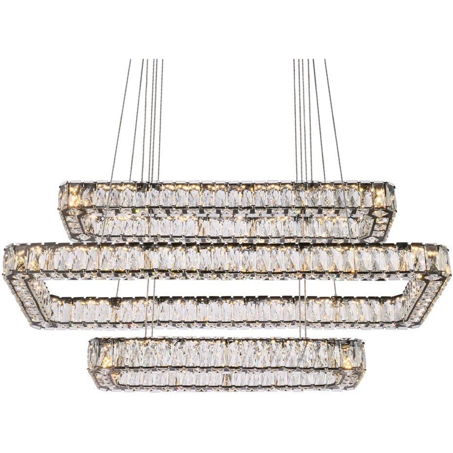 Monroe 3 Light 42 inch Black Pendant Ceiling Light