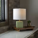 Matilda 18 inch 100 watt Mint Table Lamp Portable Light