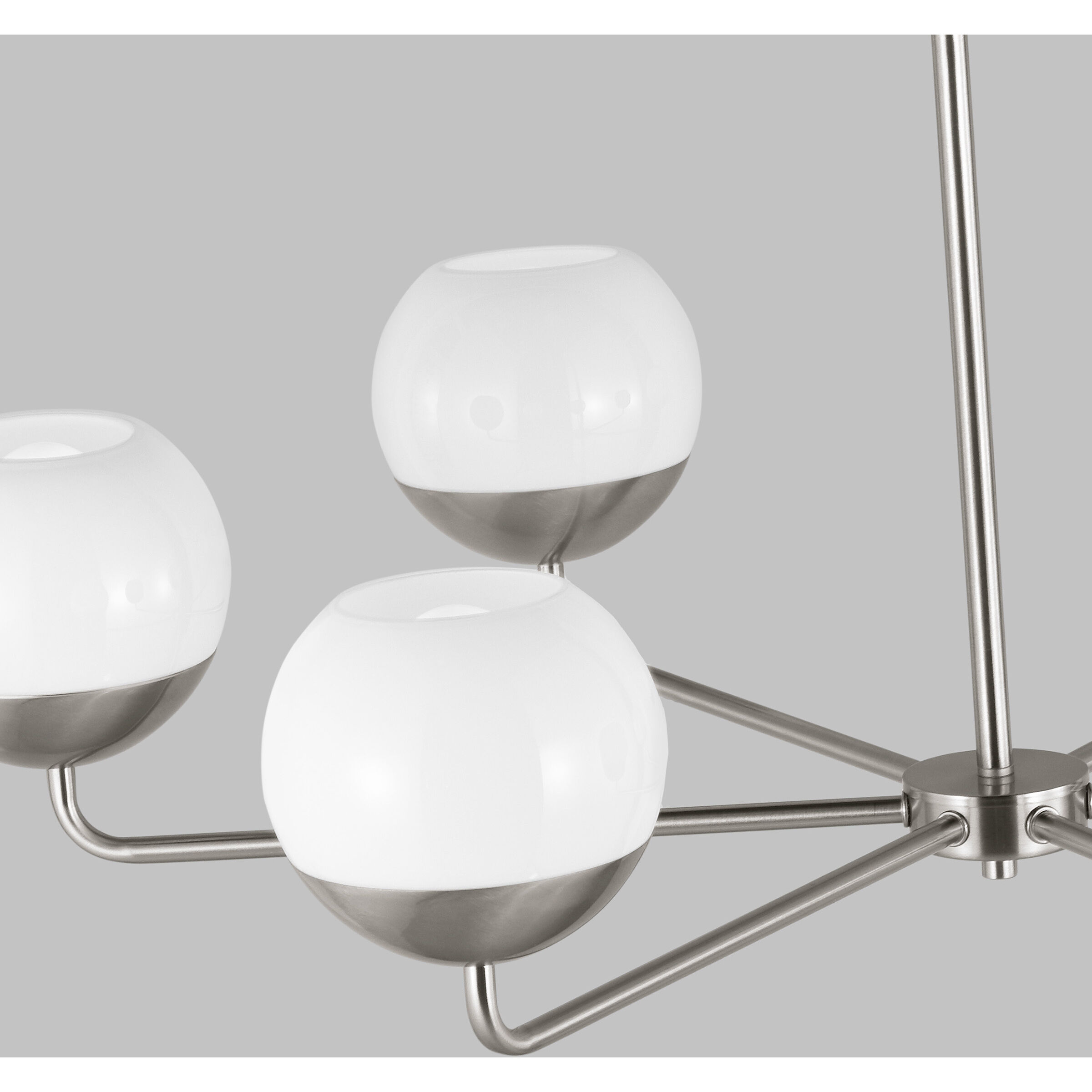 Alvin 6 Light 38.25 inch Brushed Nickel Chandelier Ceiling Light