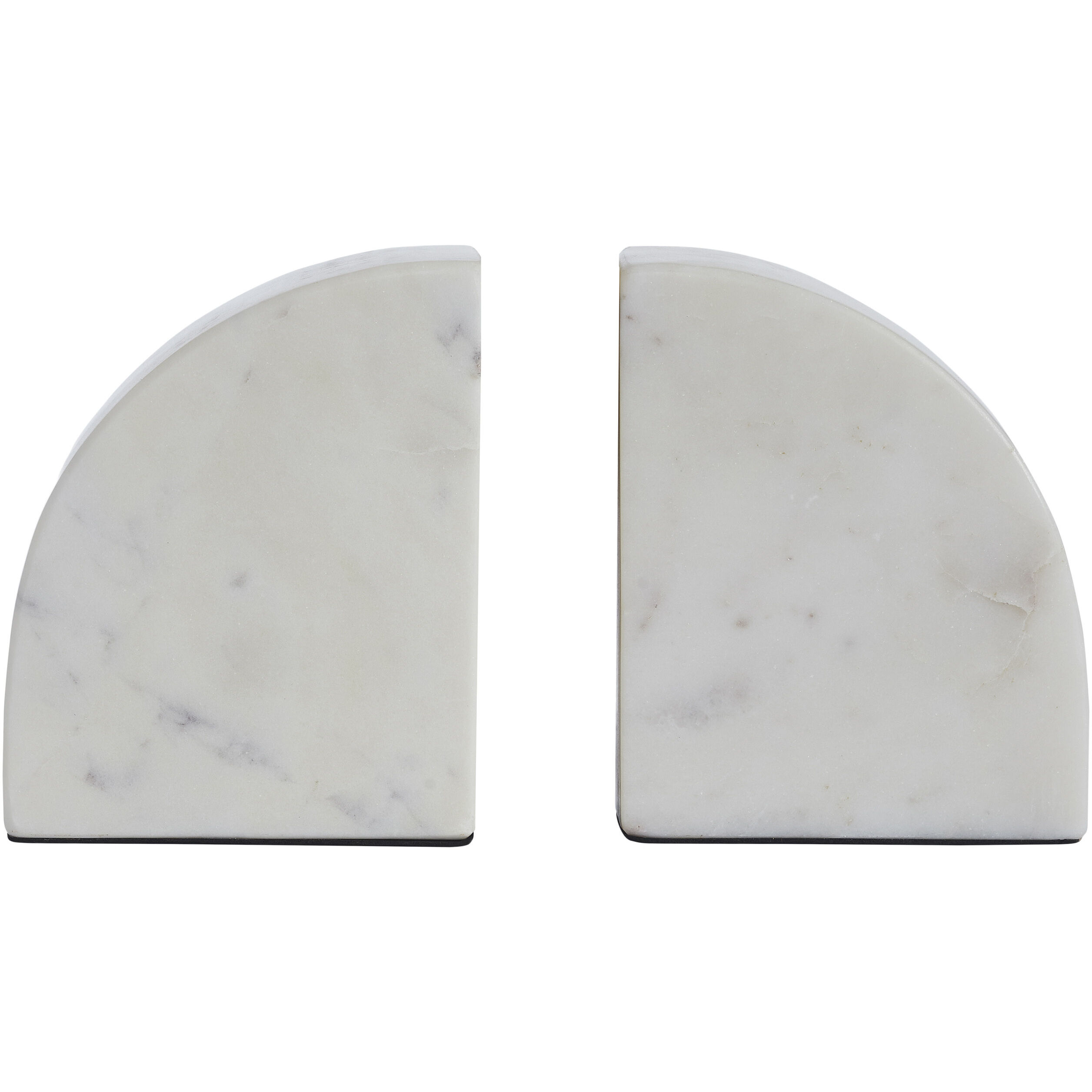 Carvella 1.97 inch White Marble Bookends, Set of 2