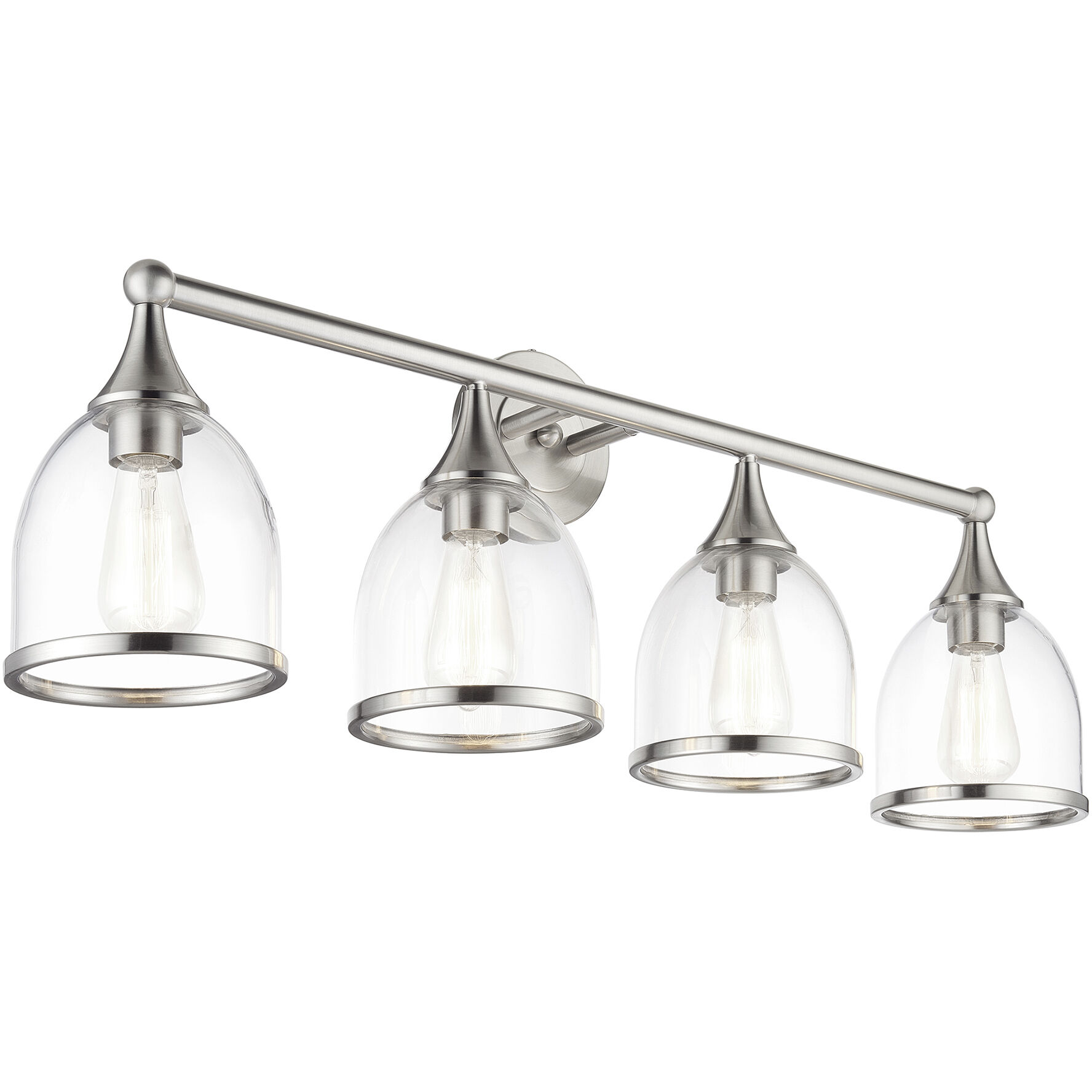 Ashridge 4 Light 35.75 inch Brushed Nickel Vanity Wall Sconce Wall Light