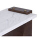 Corsa 60 X 16 inch Walnut with White Console Table