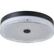 Iris LED 16 inch Matte Black Flush Mount Ceiling Light