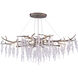 Rainier 6 Light 40 inch Silver Mist Linear Chandelier Ceiling Light