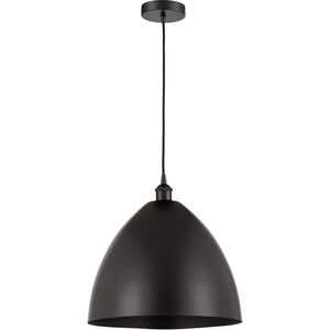 Edison Dome 1 Light 16 inch Matte Black Mini Pendant Ceiling Light