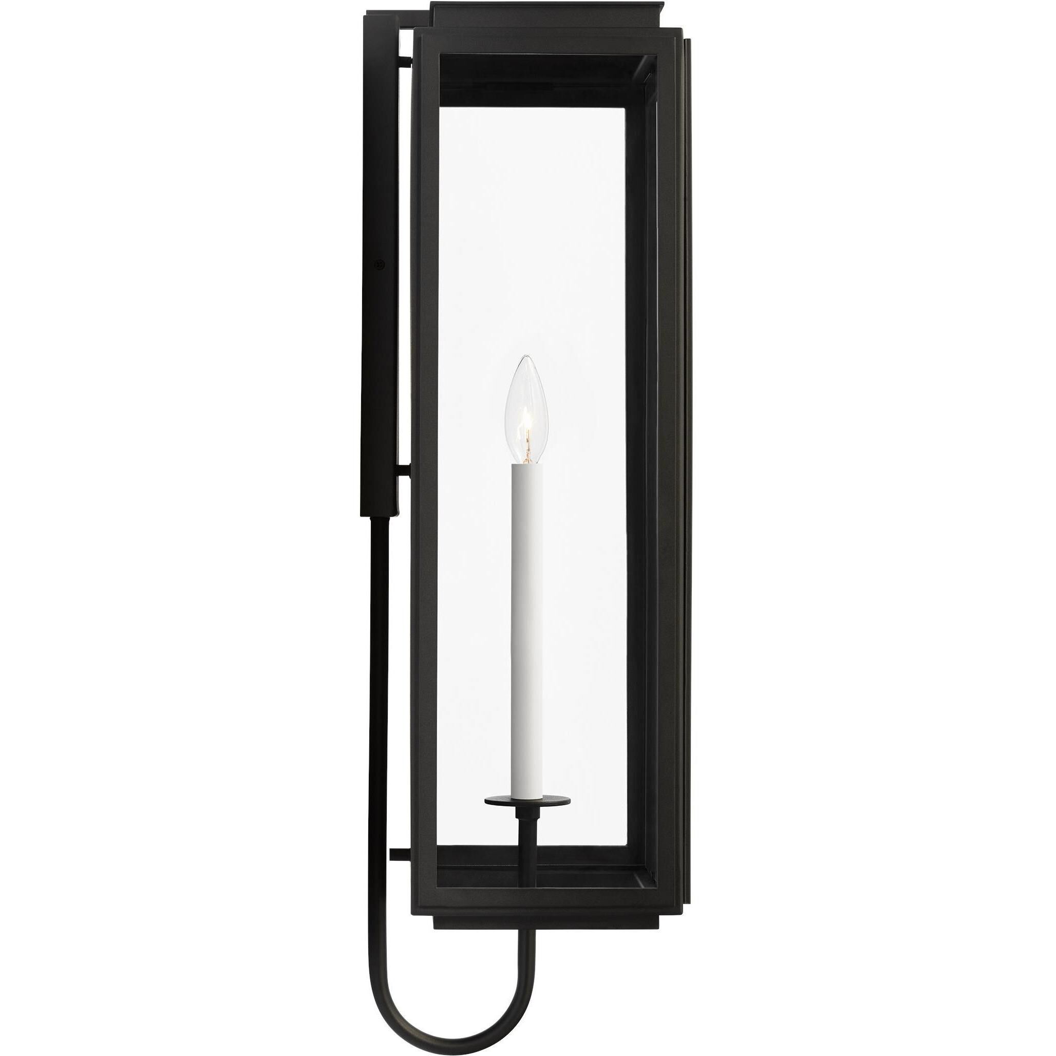 Edgar 1 Light 28.88 inch Textured Black Outdoor Wall Lantern