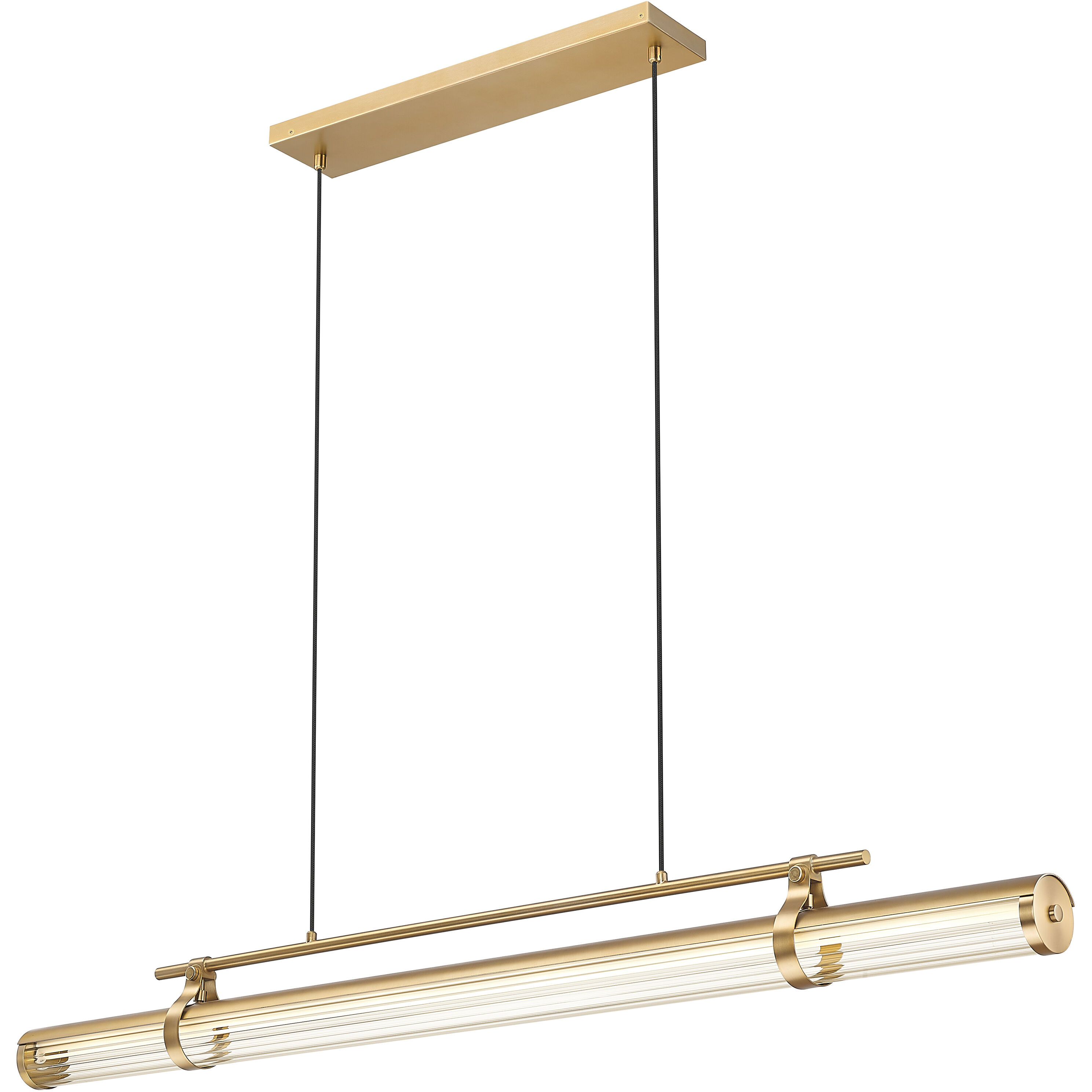Benoit LED 56 inch Modern Gold Billiard Light Ceiling Light