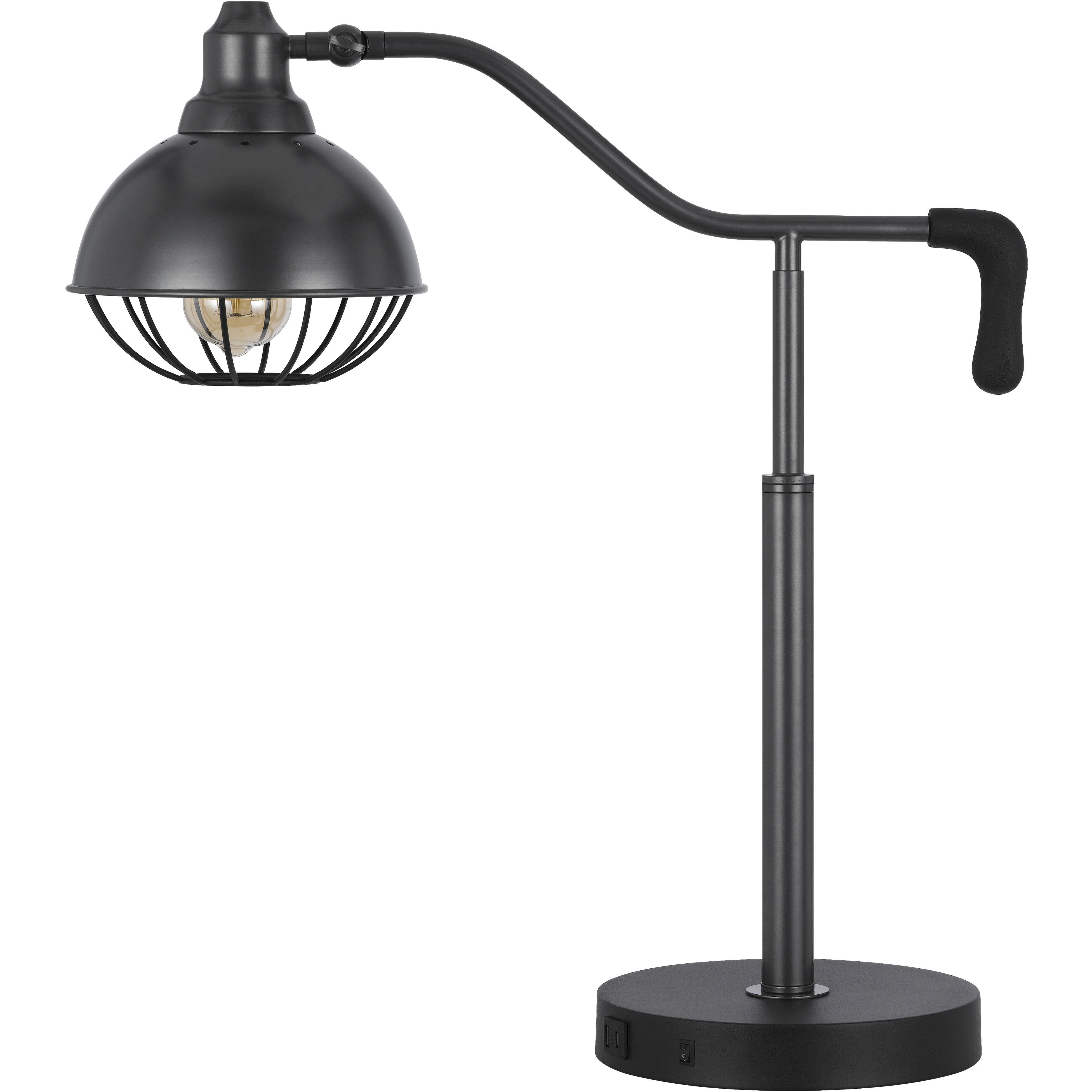 Taloga 27 inch 60.00 watt Black Iron Desk Lamp Portable Light