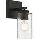 Ellie 1 Light 4.75 inch Matte Black Wall Sconce Wall Light