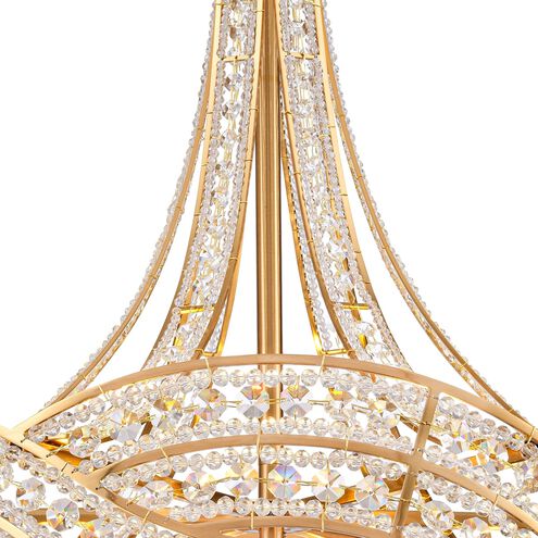 Anastasia 6 Light 23 inch Lacquered Gold Chandelier Ceiling Light