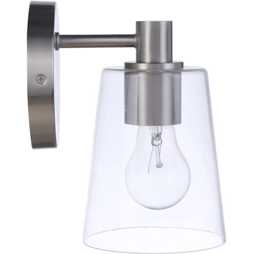 Emilio 1 Light 5 inch Brushed Polished Nickel Wall Sconce Wall Light
