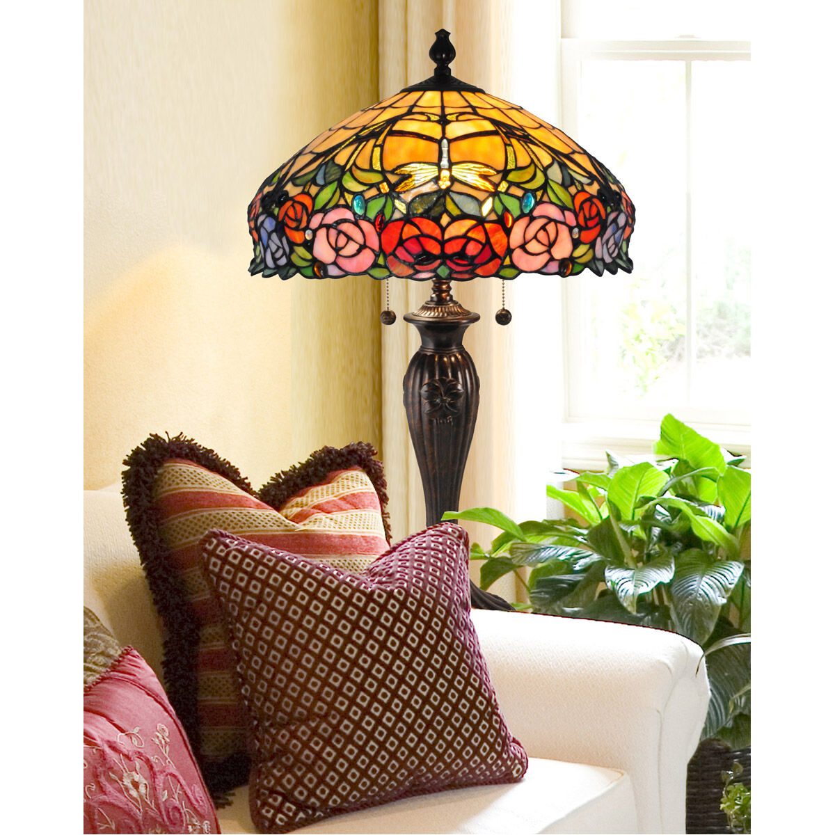 Evelyn 27 inch 75 watt Fieldstone Table Lamp Portable Light