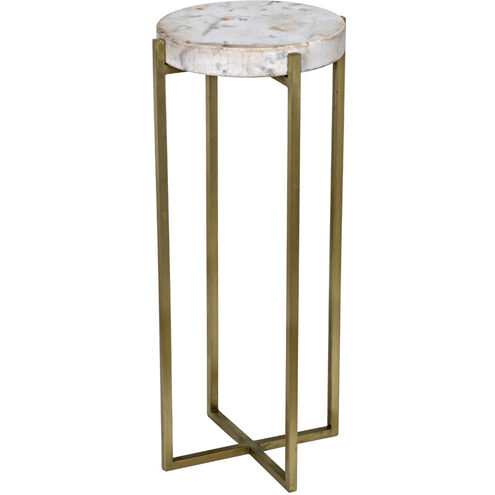 Soho 26.5 X 11 inch Antique Brass Side Table