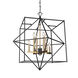 Roxton LED 32 inch Matte Black and Harvest Brass Chandelier Ceiling Light