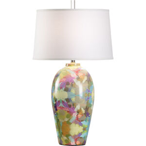 Laura Park Designs 33 inch 100 watt Multi Color Decal Table Lamp Portable Light
