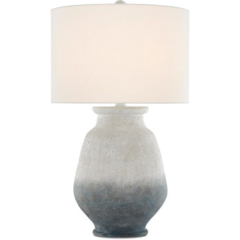 Cazalet 31 inch 150 watt Ash Ivory/Blue/Acrylic White Table Lamp Portable Light 