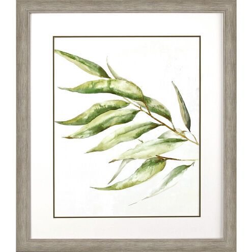 Willow Branch Green and Beige and Brown and Neutral Framed Art