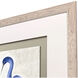 Bird Balance Blue and Beige and Metallic Framed Art, Propac