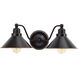 Bridgeview 2 Light 20 inch Mission Dust Bronze Wall Sconce Wall Light
