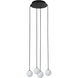 Sean Lavin Orbet LED 10.7 inch Nightshade Black Chandelier Ceiling Light