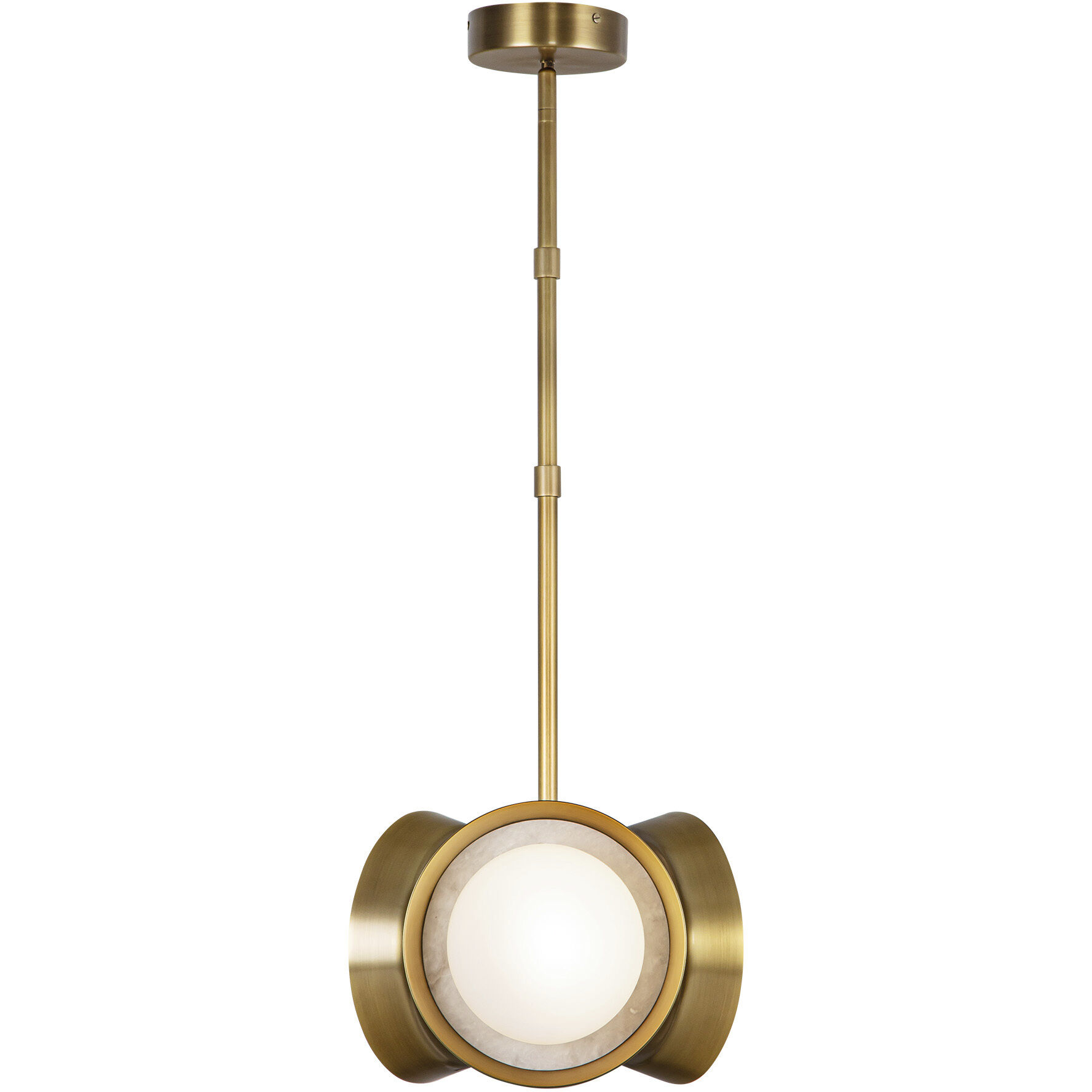 Alonso Pendant Ceiling Light in Vintage Brass