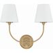 Sylvan Bath Wall Light in Vibrant Gold