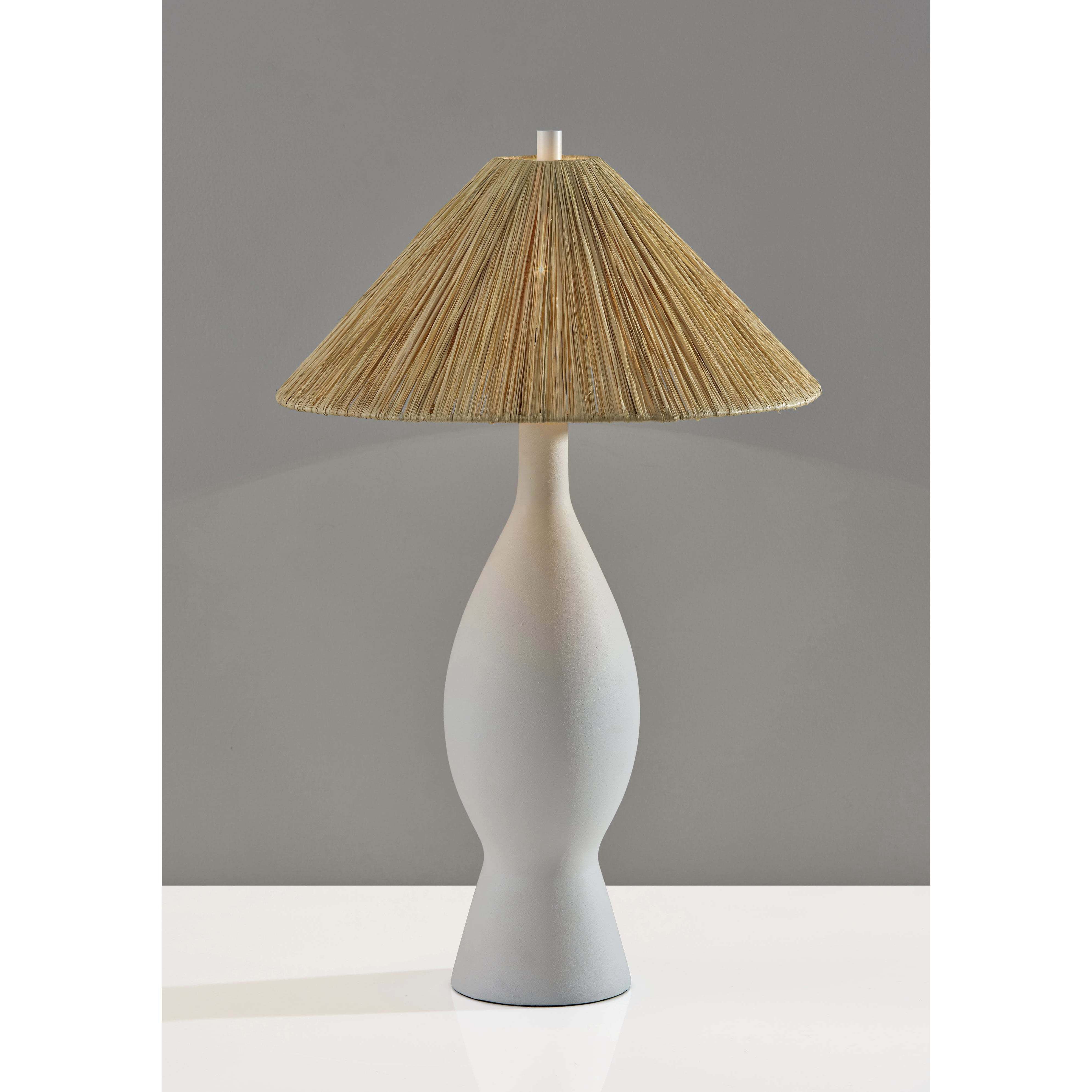 Maren 28 inch 100.00 watt White Rough Finished Ceramic Table Lamp Portable Light