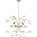 Mariposa 8 Light 36 inch Gilded Silver Pendant Ceiling Light