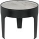 Cylinder 24 X 24 inch Matte Black Side Table, Large