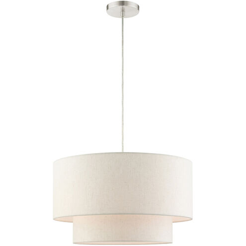 Meadow 3 Light 20 inch Brushed Nickel Pendant Ceiling Light