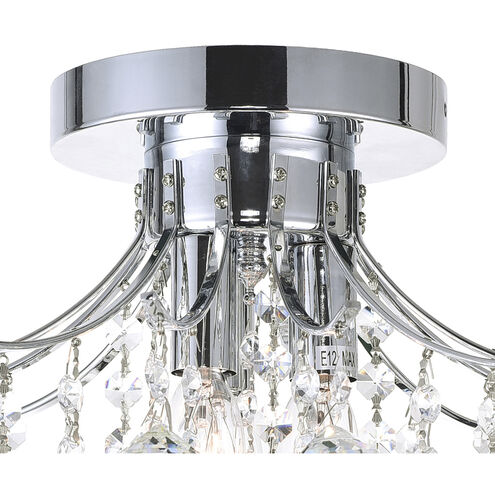Princess 3 Light 12 inch Chrome Flush Mount Ceiling Light