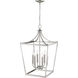 Kennedy 6 Light 16 inch Satin Nickel Chandelier Ceiling Light