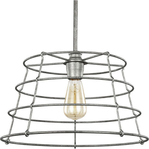 Chambers 1 Light Galvanized Pendant Ceiling Light