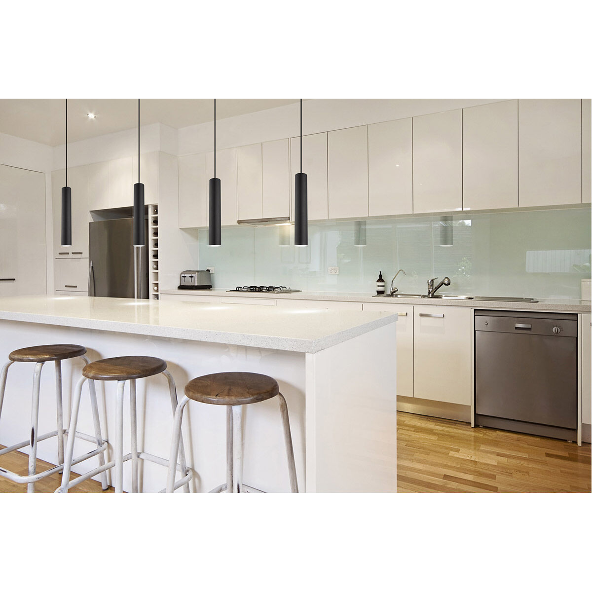 Tortoreto 1 Light 3.94 inch Matte Black Mini Pendant Ceiling Light