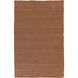 Juno 132 X 96 inch Coral, Dark Brown Rug