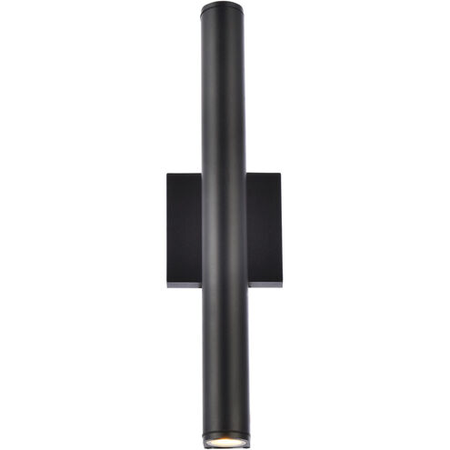 Raine 17 inch Black Outdoor Wall Light