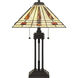 Stevie 24 inch 75 watt Western Bronze Table Lamp Portable Light